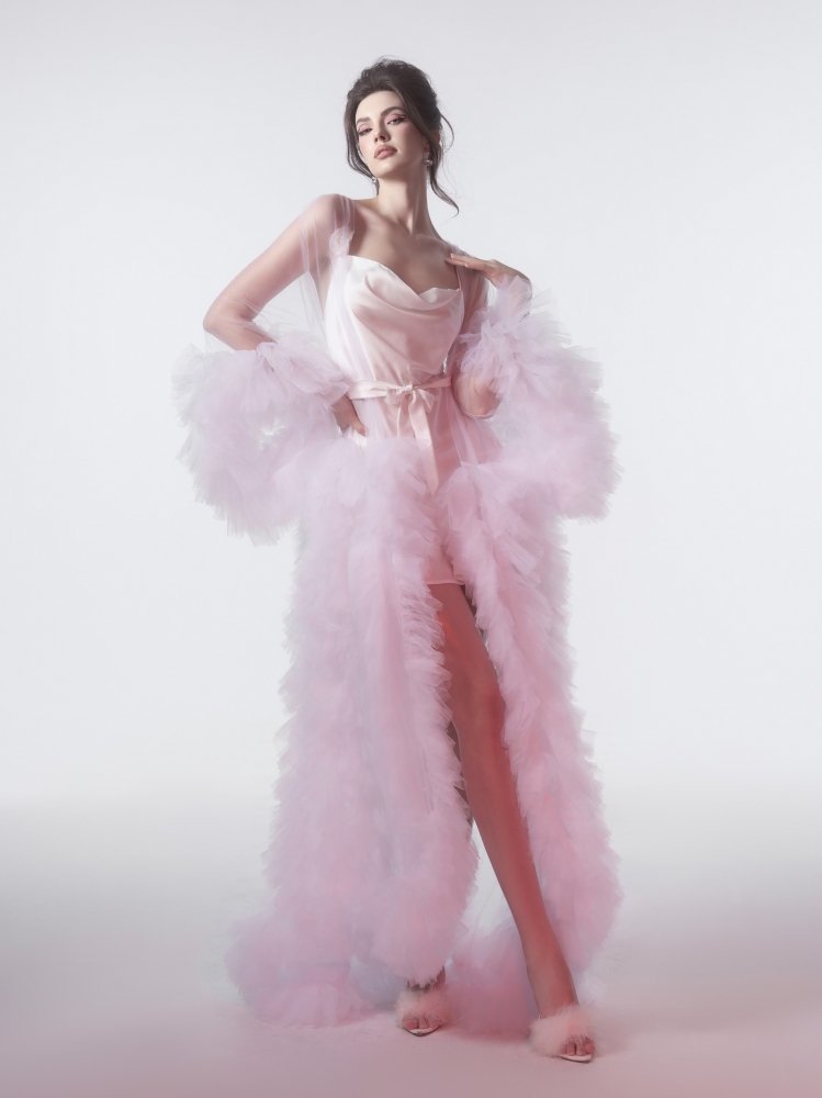 ac04 luxury bridal - áo choàng cô dâu sang chảnh
